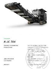 Drobilice, Ostali DROBILEC - ČELJUSTNI KOMPLET crusher K-JC 704 