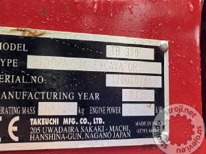 Mini bageri, TAKEUCHI TB370 - POWERTILT - 3X ŽLICA- 2021 LETNIK- 3025 UR