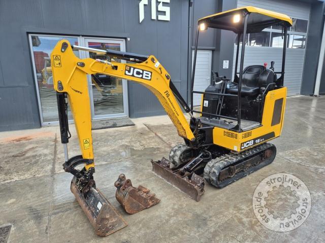 Mini bageri, JCB 16C-1 - 2021 LETNIK - 955 DELOVNIH UR