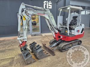 mini bageri takeuchi tb225 2021 letnik 1365 ur 3x lica