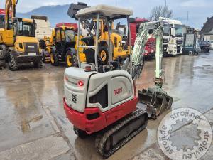 Mini bageri, TAKEUCHI TB225 - 2021 LETNIK - 1365 UR - 3X ŽLICA
