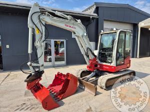 mini bageri takeuchi tb260 2018 year 4655 hours 3x new buckets