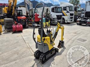 Mini bageri, YANMAR SV08-1A - 2018 LETNIK - 1740 UR - 2X ŽLICA