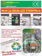 Strojevi za recikliranje, Ostali Mlin za reciklažo stiroporja