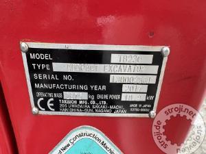 Mini bageri, TAKEUCHI TAKEUCHI TB230 - POWERTILT - 3X ŽLICA -2017 LETNIK