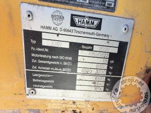 Valjci ostalo, HAMM 3307 - LETNIK 2006 - 6070 DELOVNIH UR