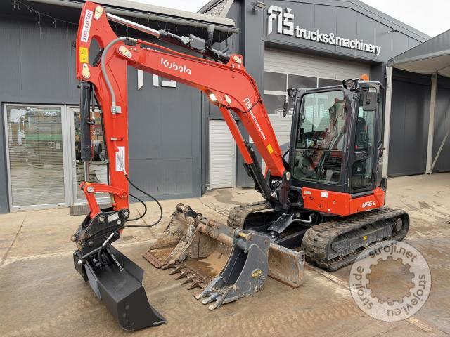 Bageri gusjeničari, KUBOTA U56-5 - LETNIK 2025 - 270 DELOVNIH UR - 4X ŽLICA