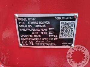 Mini bageri, TAKEUCHI TB290-2 - POWERTILT - 3X ŽLICA - 1220 UR 
