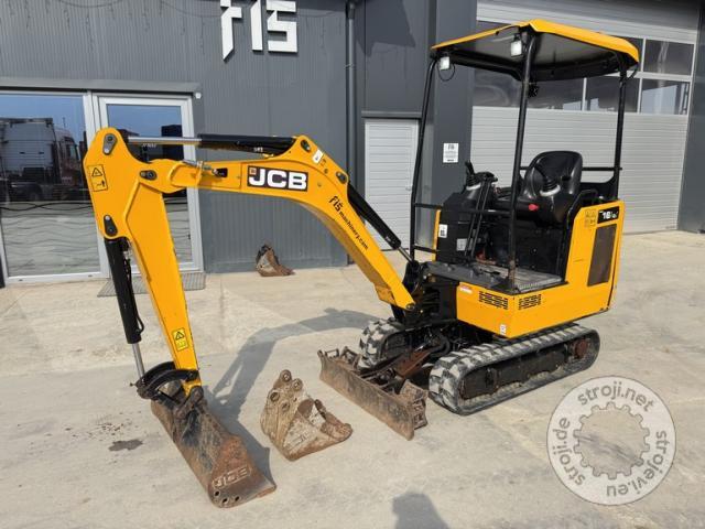 Mini bageri, JCB 16C-1 - 2022 LETNIK - 990 DELOVNIH UR