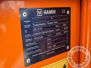 Valjci tandem valjak, HAMM HD 12 VV - 2023 LETNIK - 245 DELOVNIH UR – KOT NOV