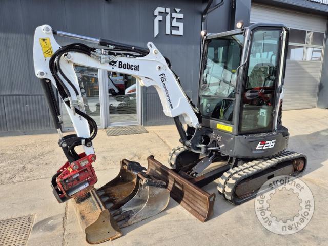 Mini bageri, BOBCAT E26 - POWERTILT - 3X ŽLICA - 2020 LETNIK - 1240 UR