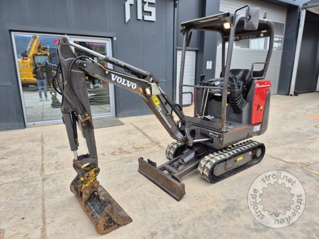 Mini bageri, VOLVO EC18D – LETNIK 2017 – 1625 DELOVNIH UR