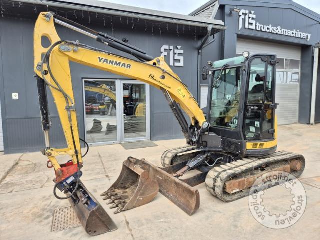 Mini bageri, YANMAR VIO57-U – LETNIK 2016 – 6100 UR - 2X ŽLICA