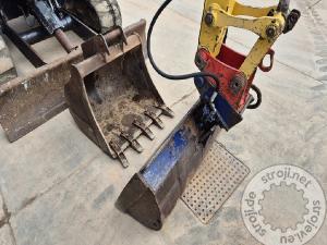 Mini bageri, YANMAR VIO57-U – LETNIK 2016 – 6100 UR - 2X ŽLICA