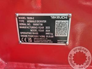 Mini bageri, TAKEUCHI TB290-2 - POWERTILT - LETNIK 2023 - 860 UR