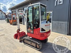 Mini bageri, TAKEUCHI TB230 - LETNIK 2017 - 6445 DELOVNIH UR - 3X ŽLICA