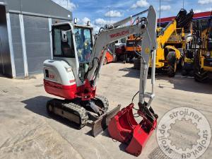 Mini bageri, TAKEUCHI TB230 - LETNIK 2017 - 6445 DELOVNIH UR - 3X ŽLICA