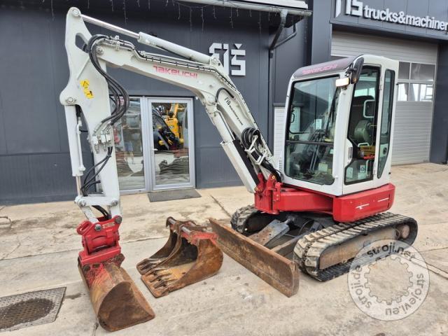 Mini bageri, TAKEUCHI TB138FR - POWERTILT - 3X ŽLICE - 2012 LETNIK 