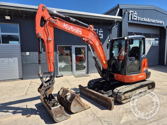 Mini bageri, KUBOTA KX057-4 - LETNIK 2015 - 3X ŽLICE - 5480 UR