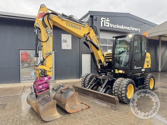 Bageri na kotačima, YANMAR B95W - POWERTILT - 3X ŽLICA - 4715 UR