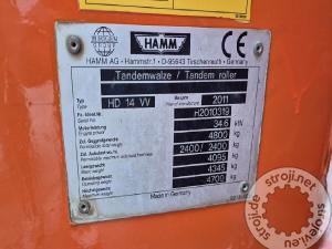 Valjci tandem valjak, HAMM HD 14 VV - LETNIK 2011 - 4175 DELOVNIH UR