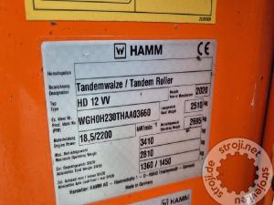 Valjci tandem valjak, HAMM HD 12 VV - LETNIK 2020 - 715 DELOVNIH UR