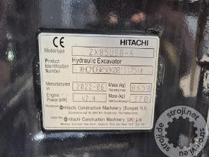 Bageri gusjeničari, HITACHI ZX85USB-6 - 2022 LETNIK - 1780 UR - 3X ŽLICA