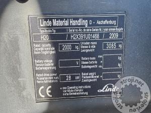 Viličari čeoni, LINDE H20T - LETNIK 2009 - 10050 DELOVNIH UR