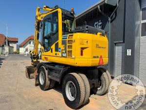 Bageri na kotačima, KOMATSU PW148-8 - TILTROTATOR - LETNIK 2014 - 2X ŽLICA