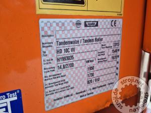 Valjci tandem valjak, HAMM HD 13 VV - LETNIK 2019 - 1435 DELOVNIH UR
