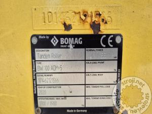 Valjci tandem valjak, BOMAG BW 100 ADM-5 - LETNIK 2020 - 95 DELOVNIH UR